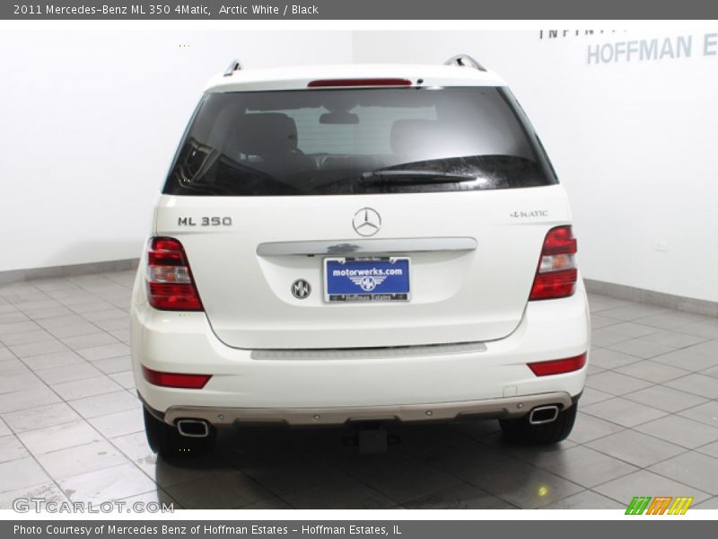 Arctic White / Black 2011 Mercedes-Benz ML 350 4Matic