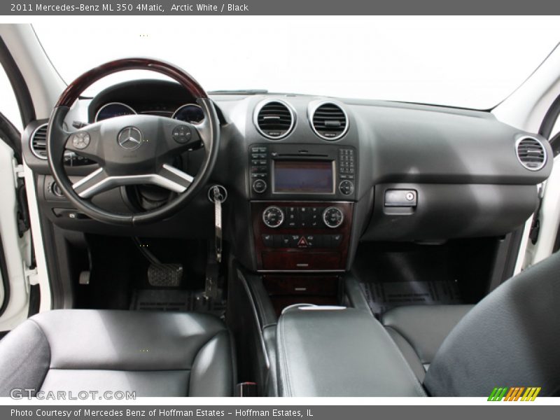Arctic White / Black 2011 Mercedes-Benz ML 350 4Matic