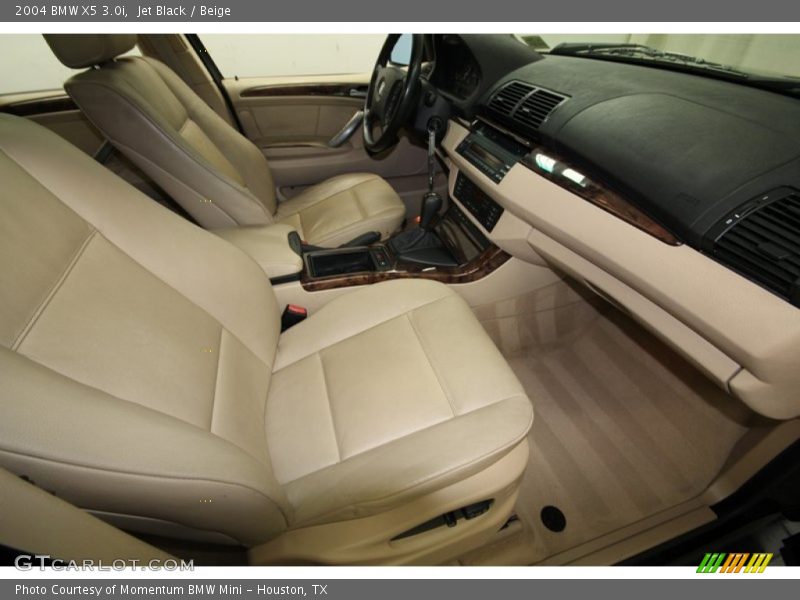 Jet Black / Beige 2004 BMW X5 3.0i
