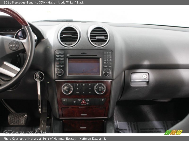 Arctic White / Black 2011 Mercedes-Benz ML 350 4Matic