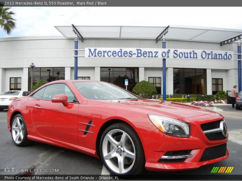 Mars Red / Black 2013 Mercedes-Benz SL 550 Roadster