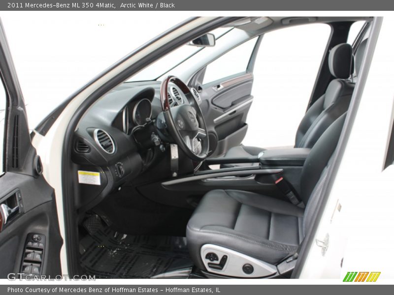 Arctic White / Black 2011 Mercedes-Benz ML 350 4Matic