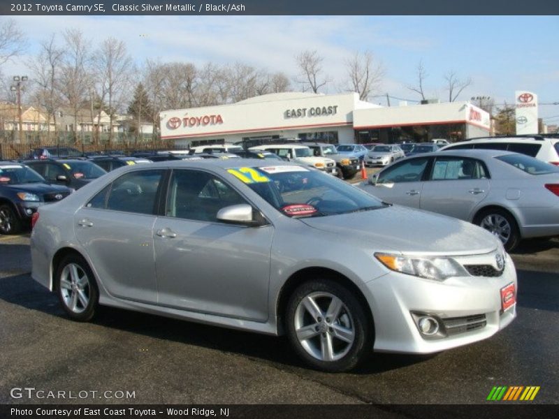 Classic Silver Metallic / Black/Ash 2012 Toyota Camry SE
