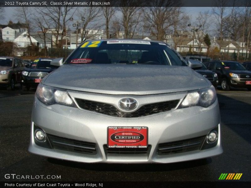 Classic Silver Metallic / Black/Ash 2012 Toyota Camry SE