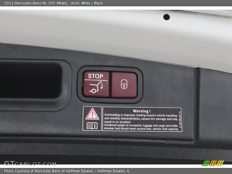 Arctic White / Black 2011 Mercedes-Benz ML 350 4Matic