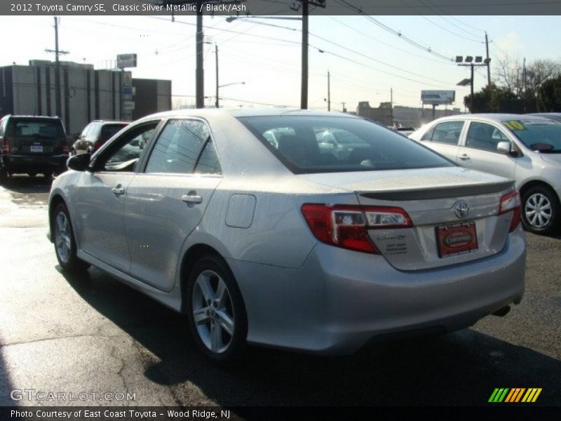 Classic Silver Metallic / Black/Ash 2012 Toyota Camry SE