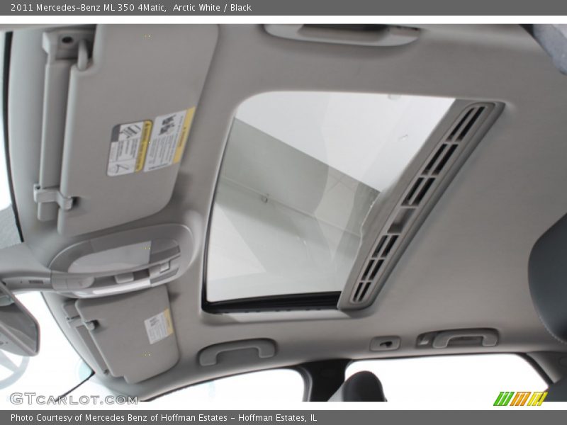 Arctic White / Black 2011 Mercedes-Benz ML 350 4Matic