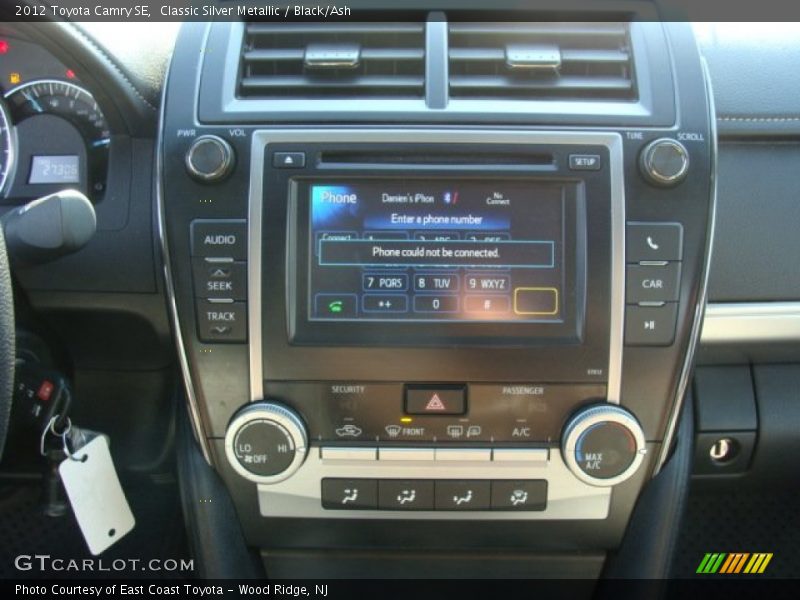 Classic Silver Metallic / Black/Ash 2012 Toyota Camry SE
