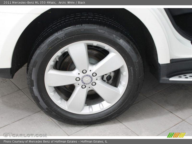 Arctic White / Black 2011 Mercedes-Benz ML 350 4Matic