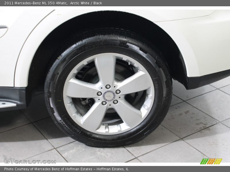 Arctic White / Black 2011 Mercedes-Benz ML 350 4Matic