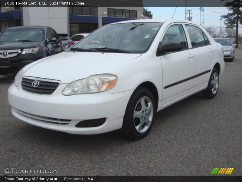 Super White / Stone 2008 Toyota Corolla CE