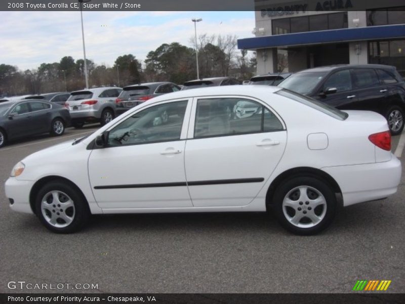 Super White / Stone 2008 Toyota Corolla CE