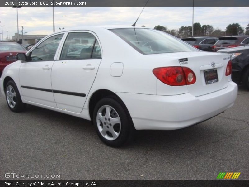 Super White / Stone 2008 Toyota Corolla CE