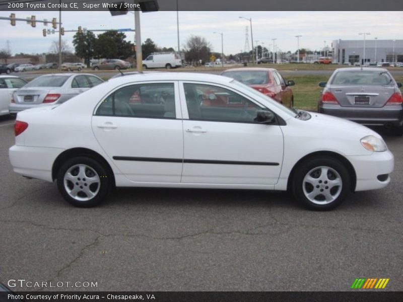 Super White / Stone 2008 Toyota Corolla CE