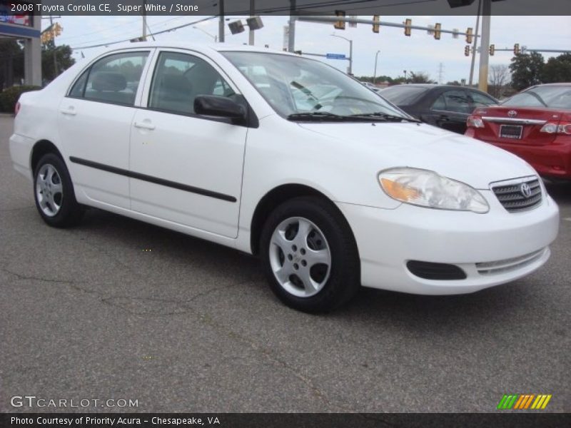 Super White / Stone 2008 Toyota Corolla CE