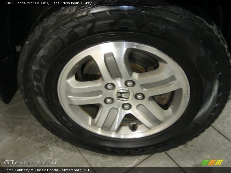 Sage Brush Pearl / Gray 2003 Honda Pilot EX 4WD