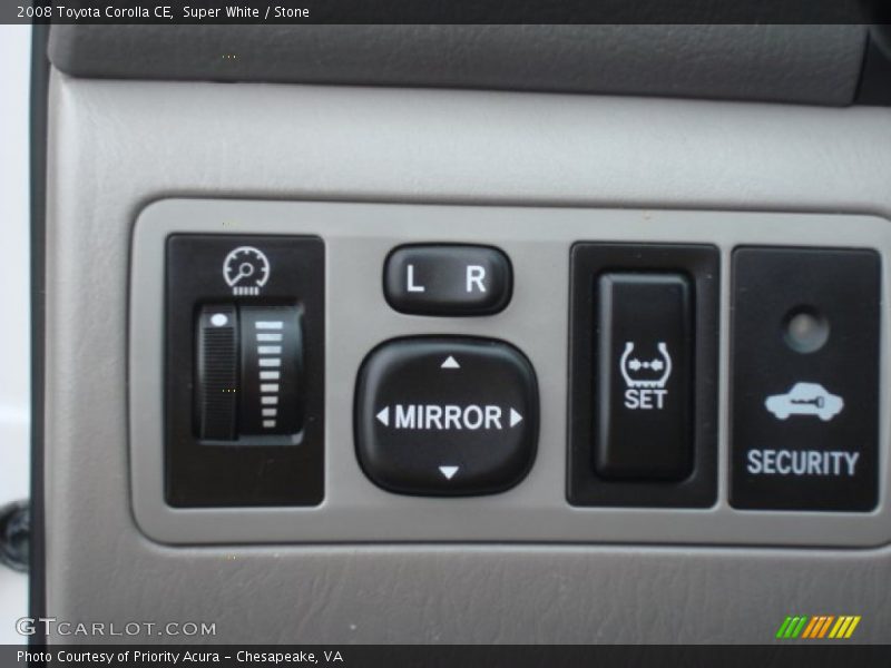 Super White / Stone 2008 Toyota Corolla CE