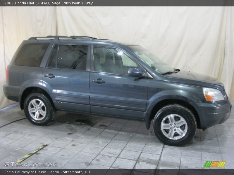 Sage Brush Pearl / Gray 2003 Honda Pilot EX 4WD