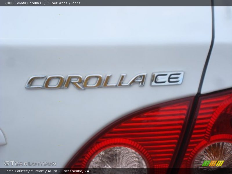 Super White / Stone 2008 Toyota Corolla CE