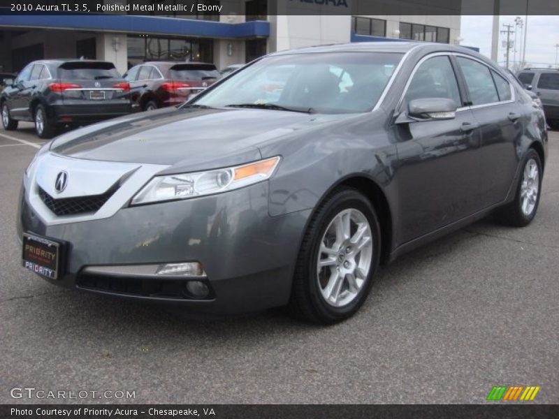 Polished Metal Metallic / Ebony 2010 Acura TL 3.5