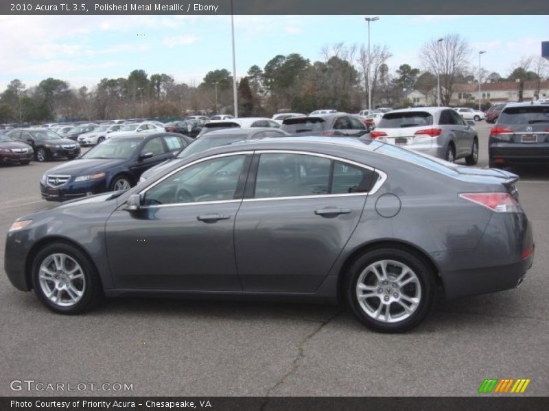 Polished Metal Metallic / Ebony 2010 Acura TL 3.5