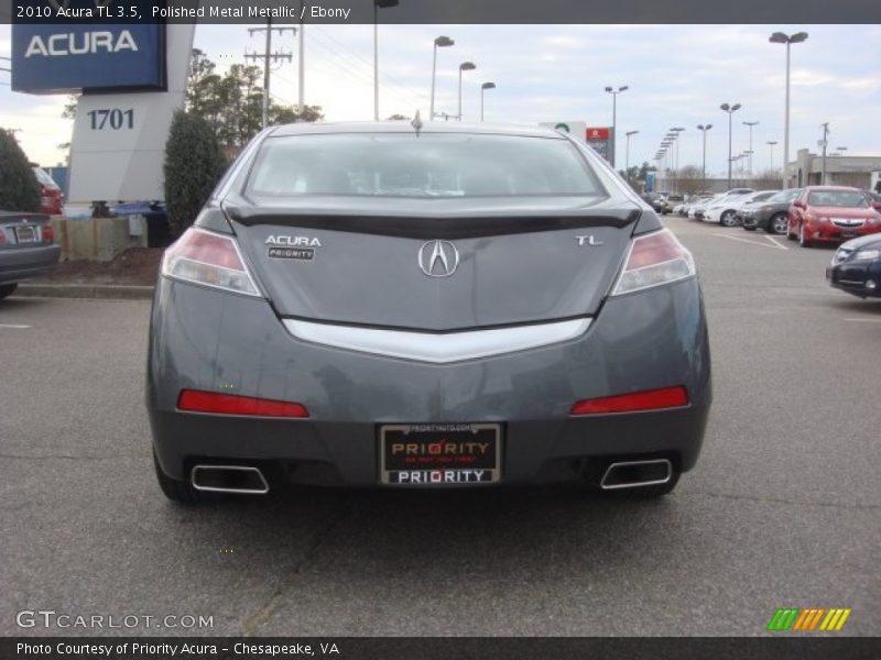 Polished Metal Metallic / Ebony 2010 Acura TL 3.5