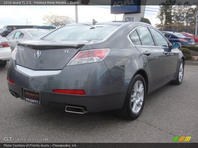 Polished Metal Metallic / Ebony 2010 Acura TL 3.5