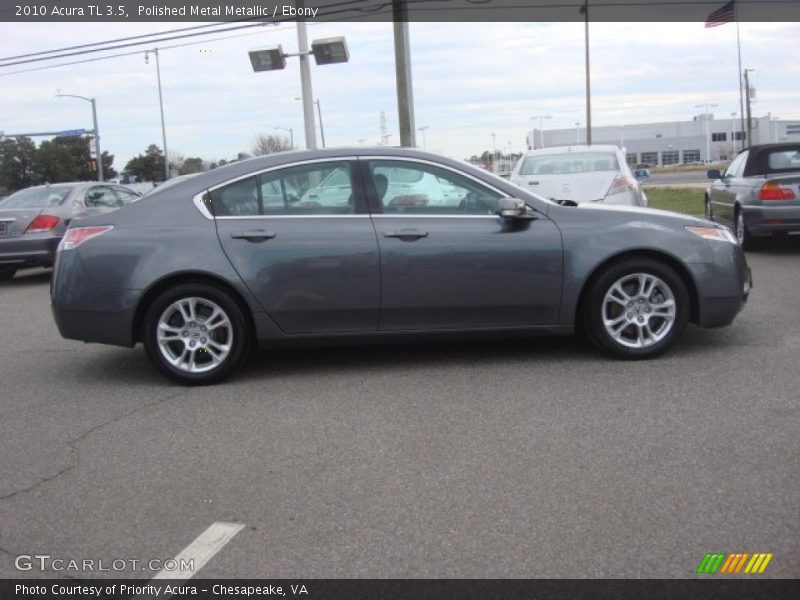 Polished Metal Metallic / Ebony 2010 Acura TL 3.5