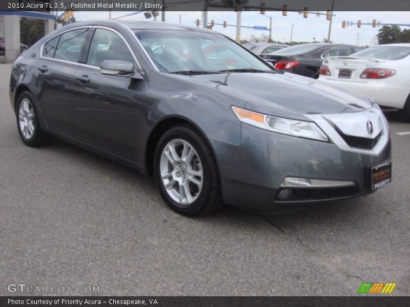 Polished Metal Metallic / Ebony 2010 Acura TL 3.5