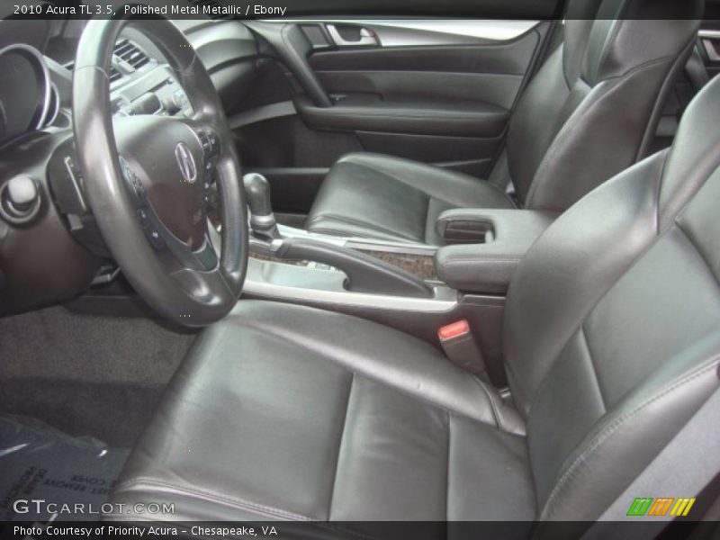 Polished Metal Metallic / Ebony 2010 Acura TL 3.5