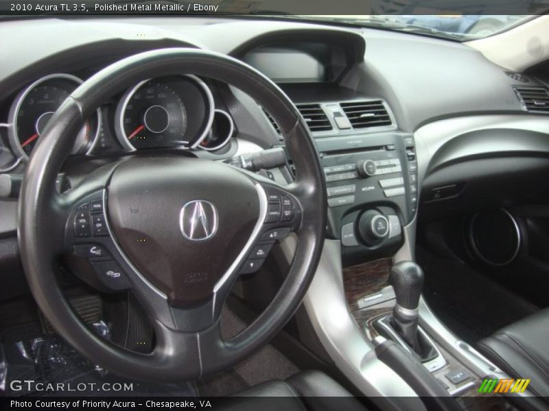 Polished Metal Metallic / Ebony 2010 Acura TL 3.5