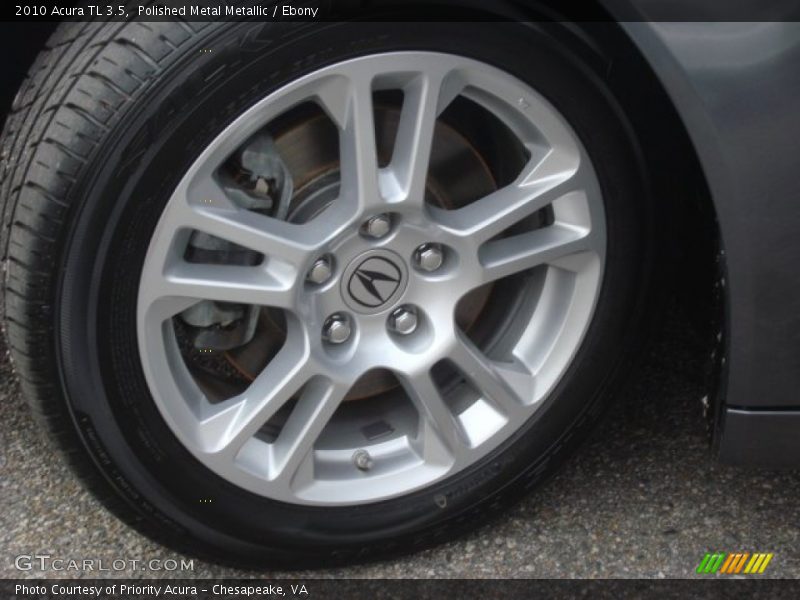 Polished Metal Metallic / Ebony 2010 Acura TL 3.5