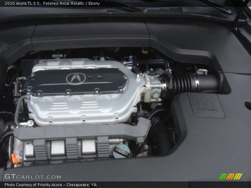 Polished Metal Metallic / Ebony 2010 Acura TL 3.5