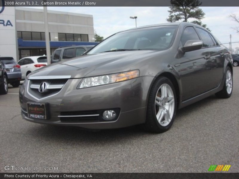 Carbon Bronze Metallic / Ebony 2008 Acura TL 3.2