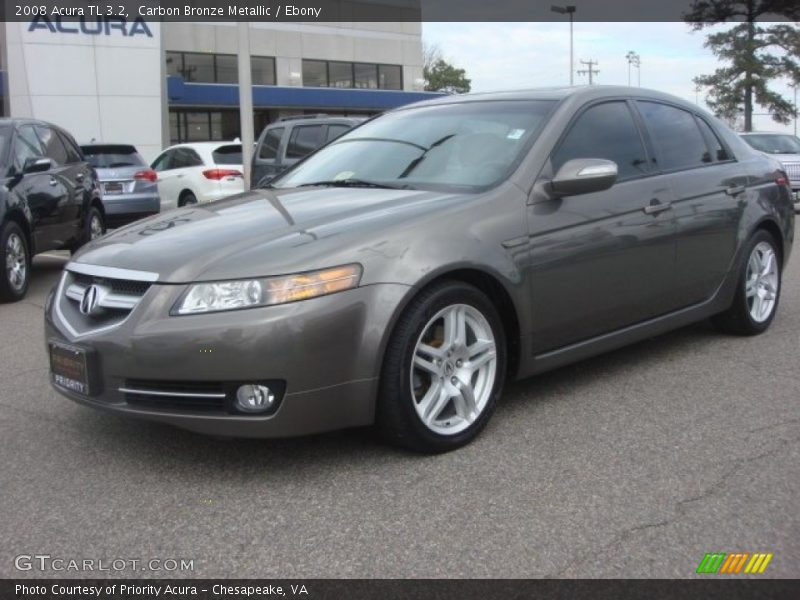 Carbon Bronze Metallic / Ebony 2008 Acura TL 3.2