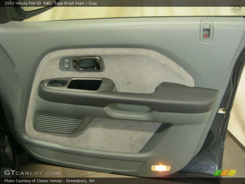 Sage Brush Pearl / Gray 2003 Honda Pilot EX 4WD