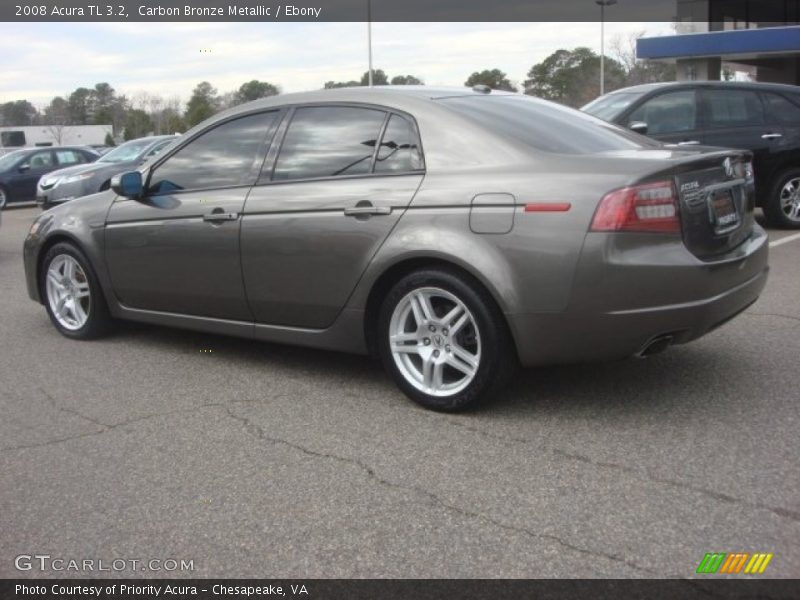 Carbon Bronze Metallic / Ebony 2008 Acura TL 3.2