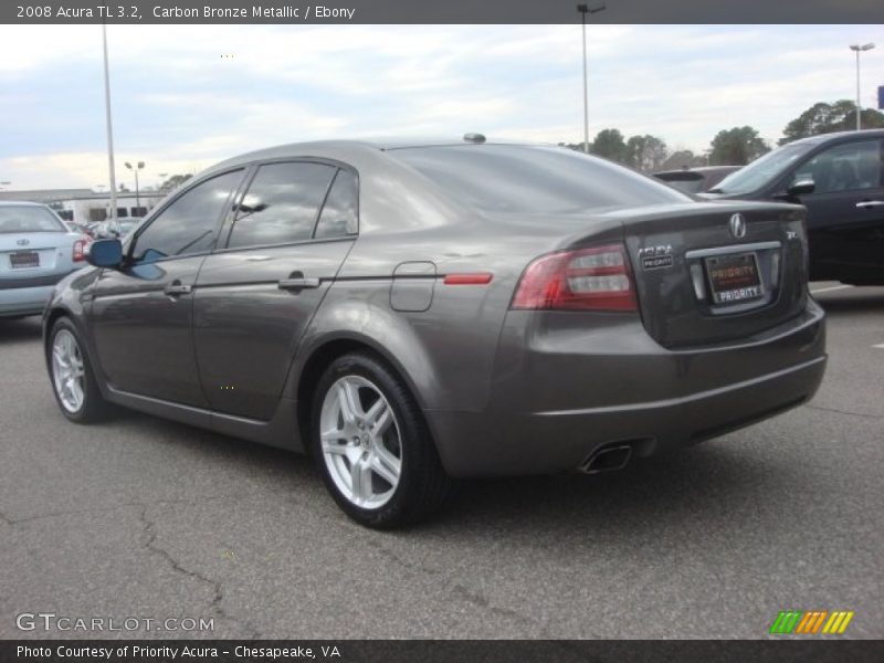 Carbon Bronze Metallic / Ebony 2008 Acura TL 3.2