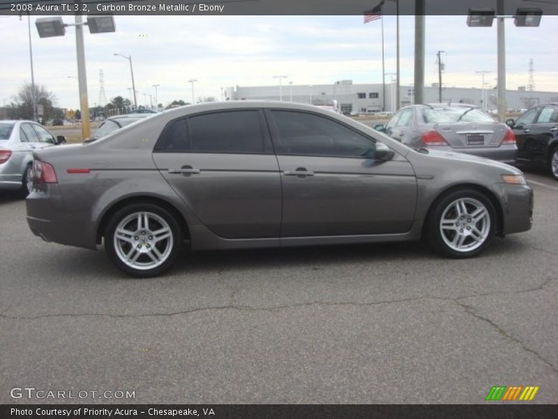 Carbon Bronze Metallic / Ebony 2008 Acura TL 3.2