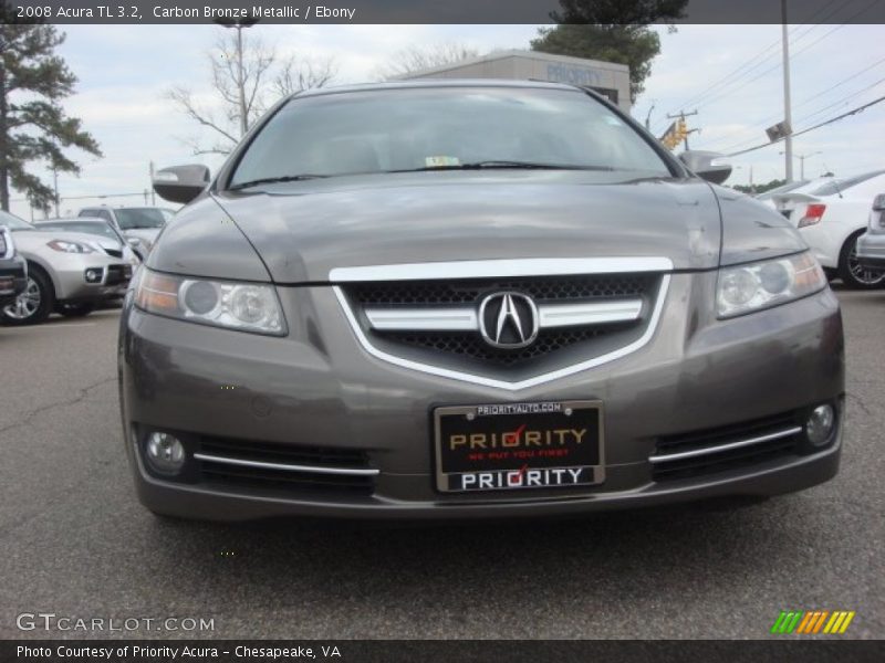Carbon Bronze Metallic / Ebony 2008 Acura TL 3.2