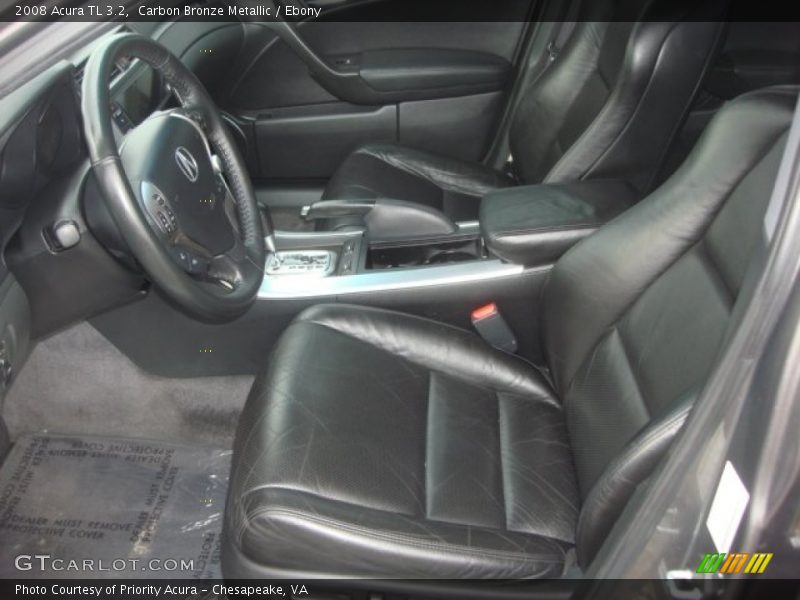 Carbon Bronze Metallic / Ebony 2008 Acura TL 3.2