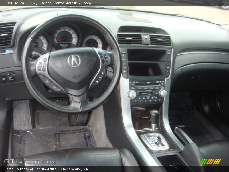 Carbon Bronze Metallic / Ebony 2008 Acura TL 3.2