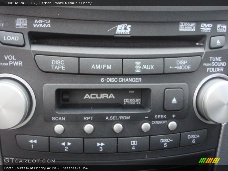 Carbon Bronze Metallic / Ebony 2008 Acura TL 3.2