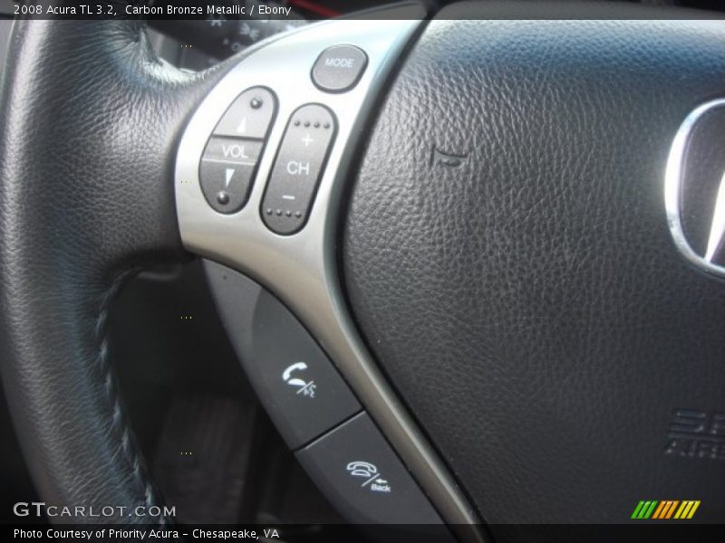 Carbon Bronze Metallic / Ebony 2008 Acura TL 3.2
