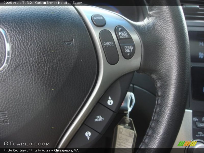 Carbon Bronze Metallic / Ebony 2008 Acura TL 3.2
