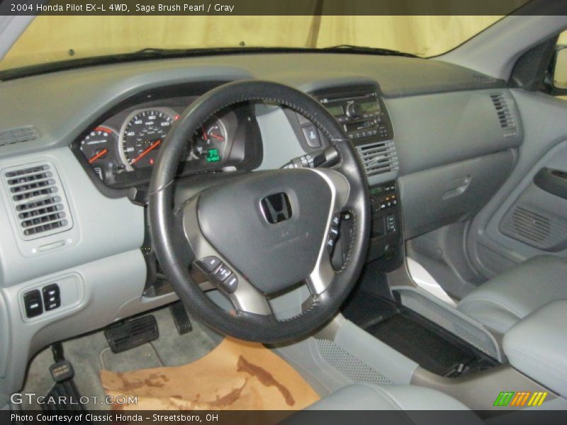 Sage Brush Pearl / Gray 2004 Honda Pilot EX-L 4WD