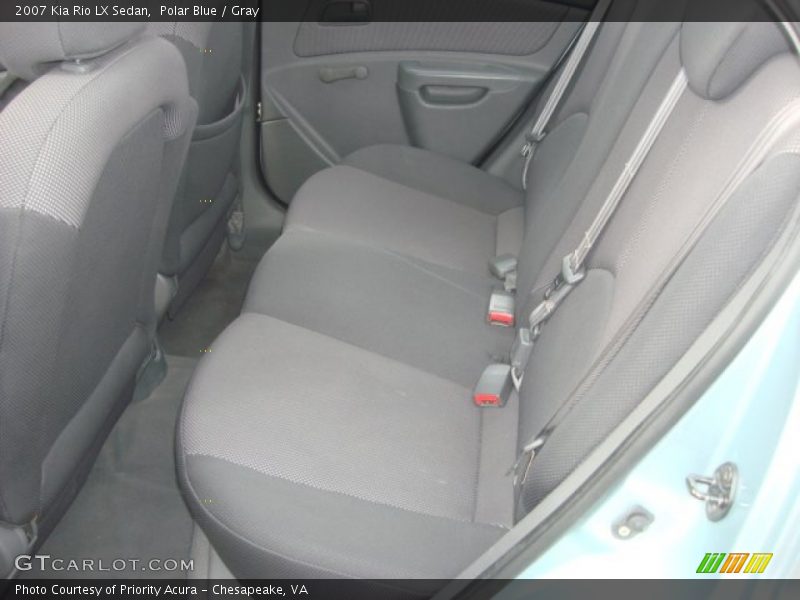 Polar Blue / Gray 2007 Kia Rio LX Sedan