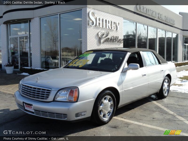 Sterling / Black 2000 Cadillac DeVille Sedan