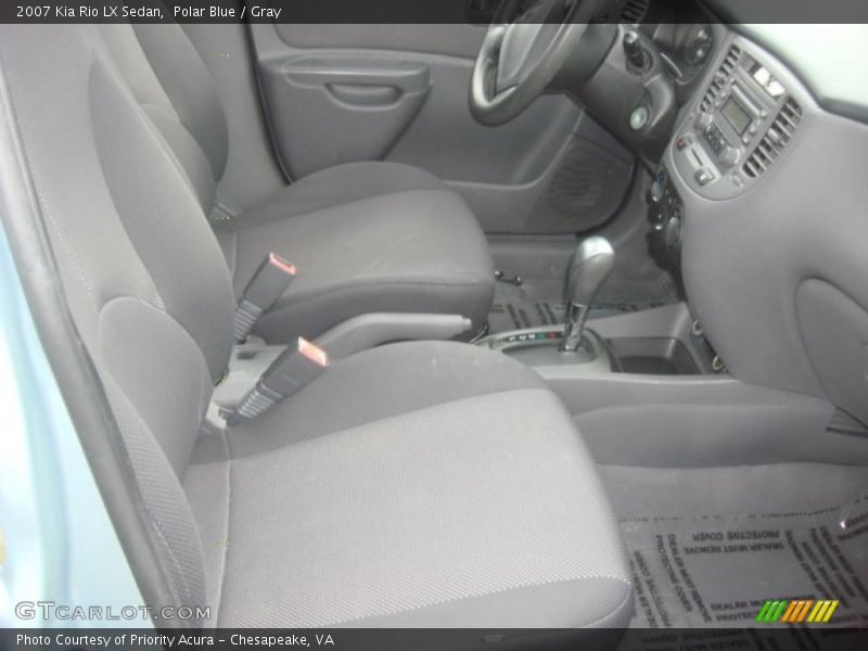 Polar Blue / Gray 2007 Kia Rio LX Sedan