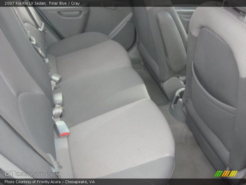 Polar Blue / Gray 2007 Kia Rio LX Sedan